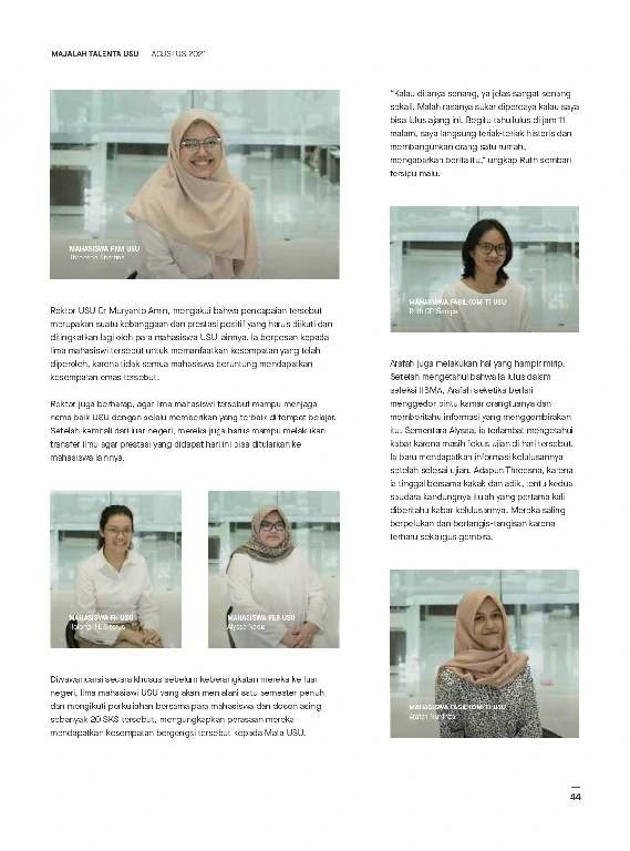 Mata USU Edisi 4 Tahun 2021 page 47