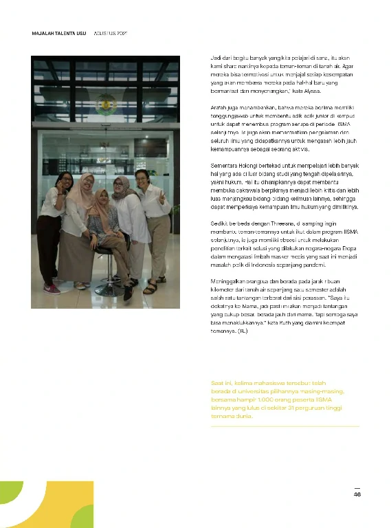 Mata USU Edisi 4 Tahun 2021 page 49