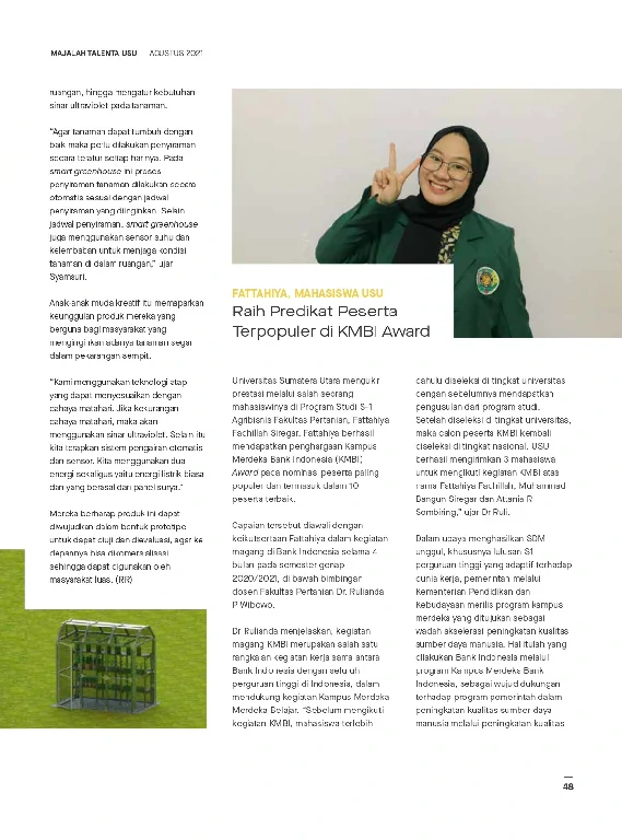 Mata USU Edisi 4 Tahun 2021 page 51