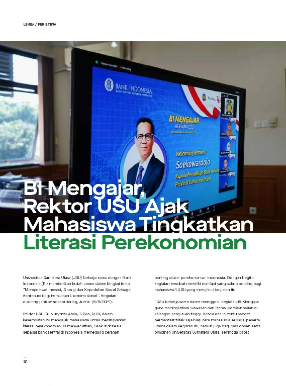Mata USU Edisi 4 Tahun 2021 page 54