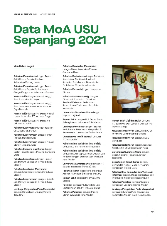 Mata USU Edisi 4 Tahun 2021 page 67