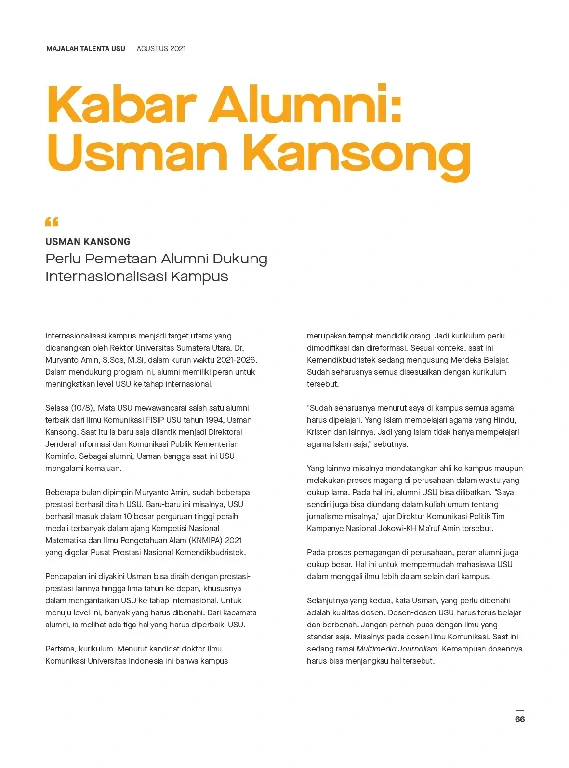 Mata USU Edisi 4 Tahun 2021 page 69