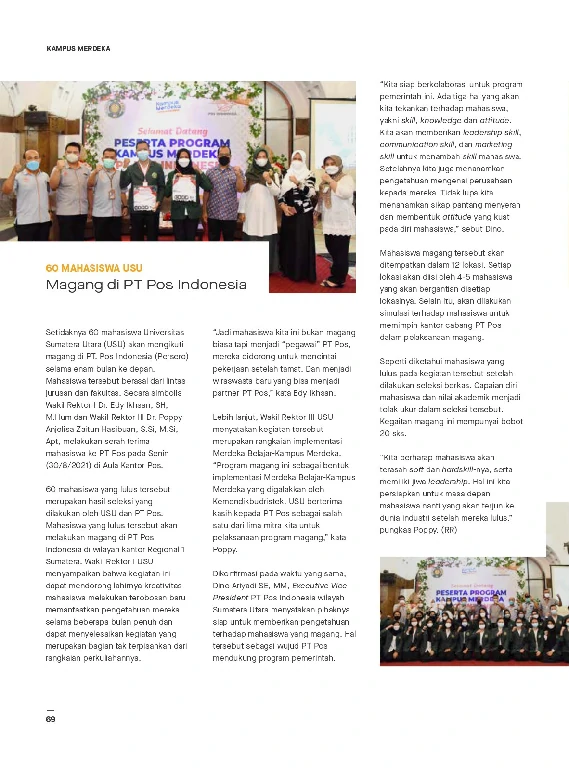 Mata USU Edisi 4 Tahun 2021 page 72