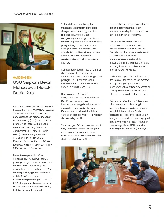 Mata USU Edisi 4 Tahun 2021 page 73