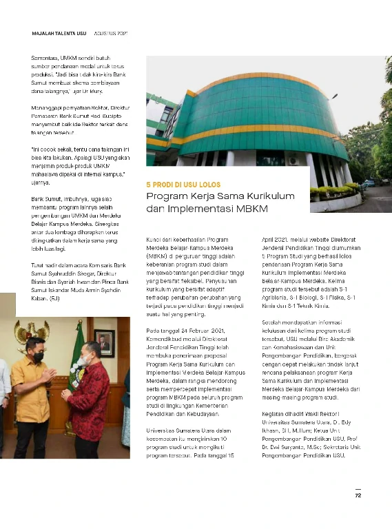 Mata USU Edisi 4 Tahun 2021 page 75