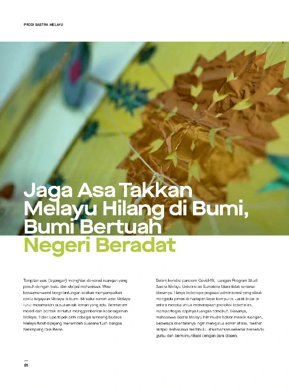 Mata USU Edisi 4 Tahun 2021 page 84