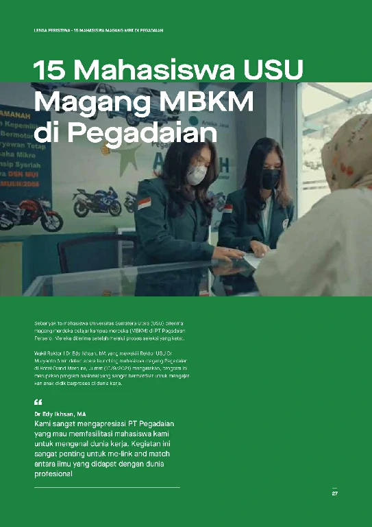 Mata USU Edisi 5 Tahun 2021 page 32