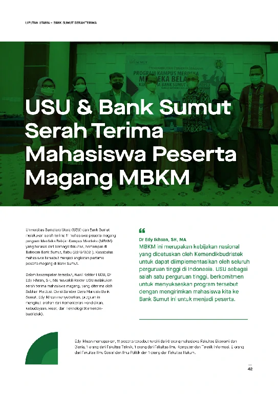 Mata USU Edisi 5 Tahun 2021 page 48