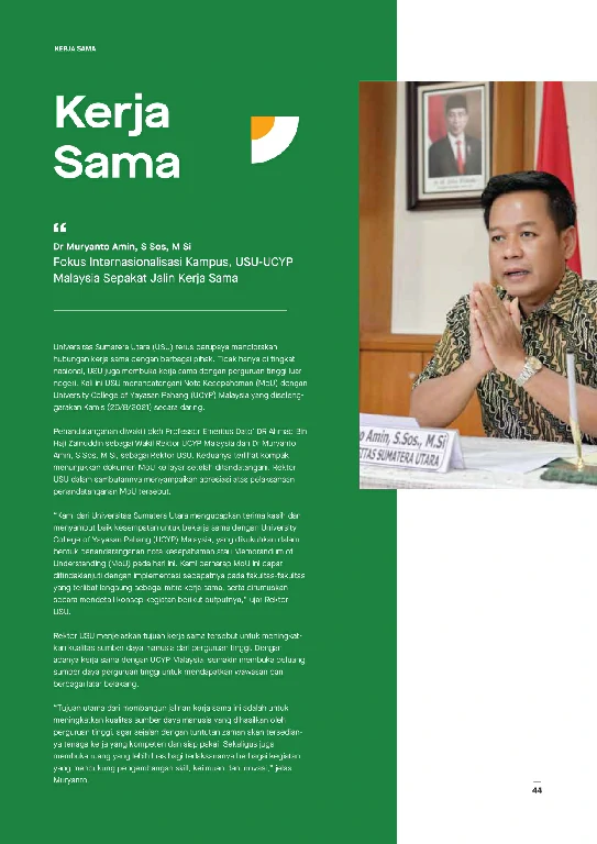 Mata USU Edisi 5 Tahun 2021 page 50