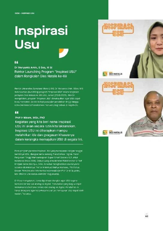 Mata USU Edisi 5 Tahun 2021 page 66