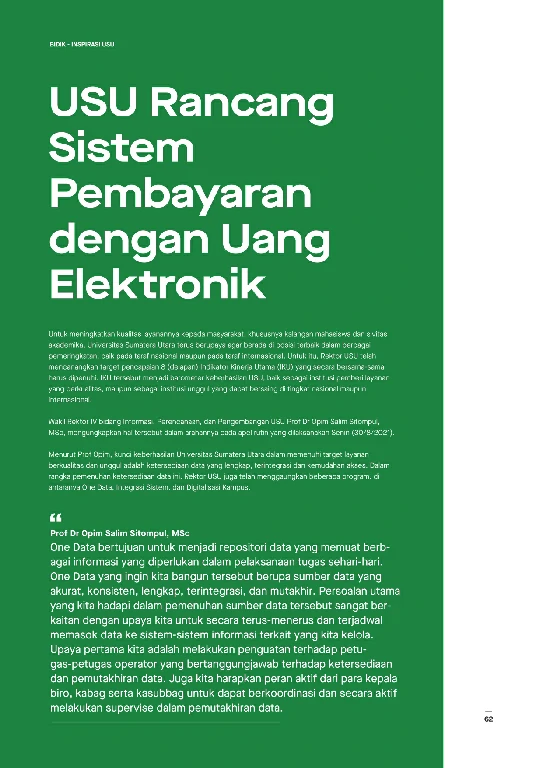 Mata USU Edisi 5 Tahun 2021 page 68