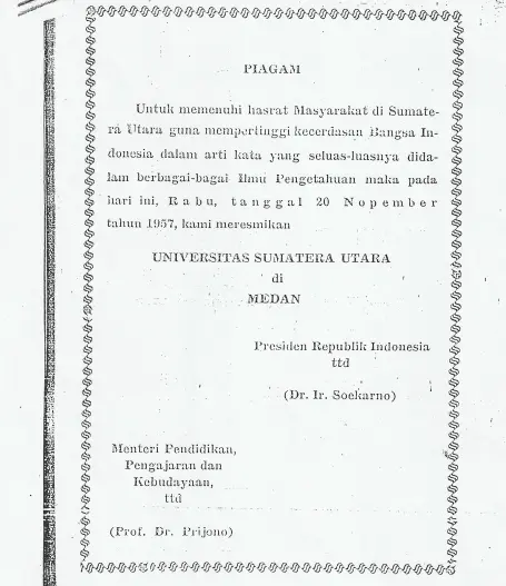 Sertifikat Akreditasi USU